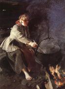 Anders Zorn In the Cookhouse oil painting reproduction